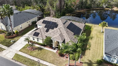Solar panels on a Central Florida home